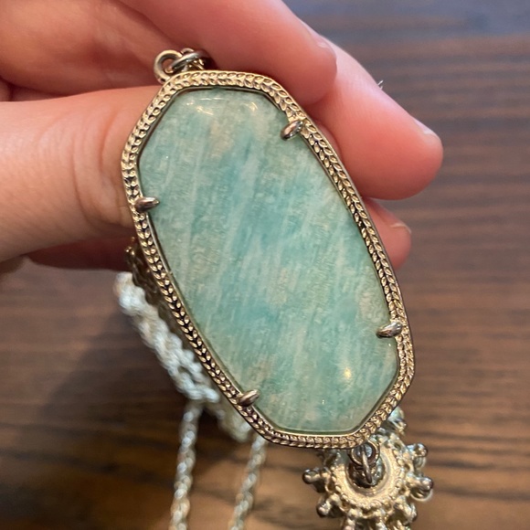 Kendra Scott Rayne Long Pendant Necklace - Mint - Picture 5 of 7